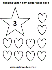 anaokulları için sayı çalışma sayfaları